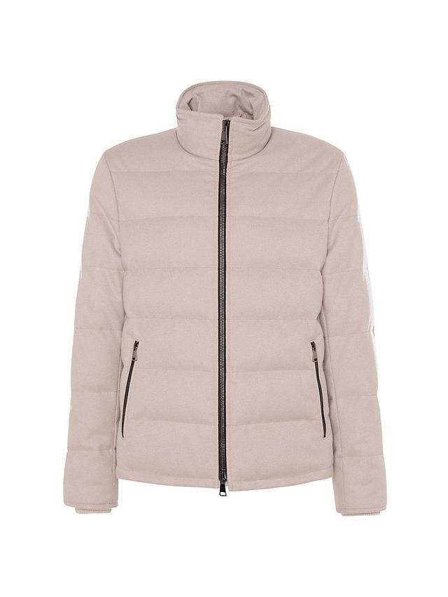 Mens Loro Piana Cashmere Quilted Down Jacket Product Image