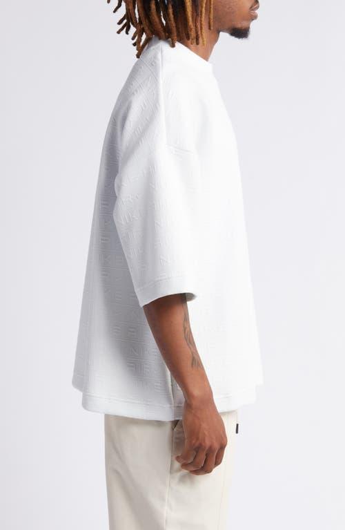 NIKE Air Oversize Crewneck Sweatshirt In Summit White/summit White Product Image