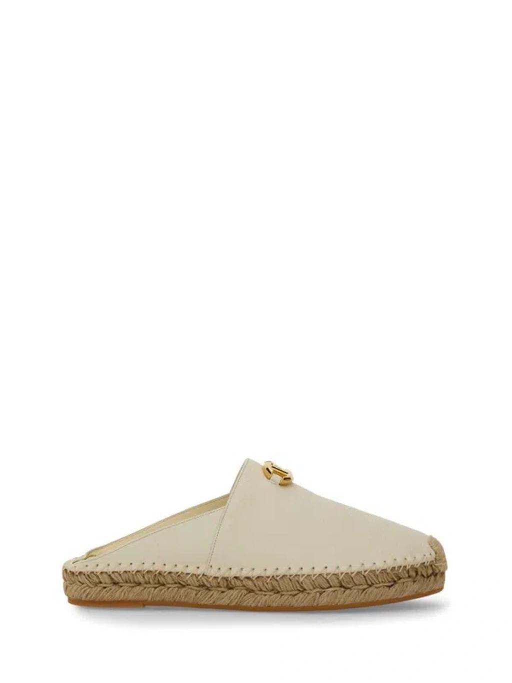 VALENTINO GARAVANI Mule Vlogo The Bold Edition In Ivory Product Image