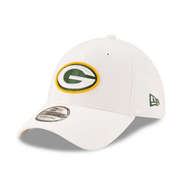 Mens New Era White Green Bay Packers Iced 39THIRTY Flex Hat Product Image