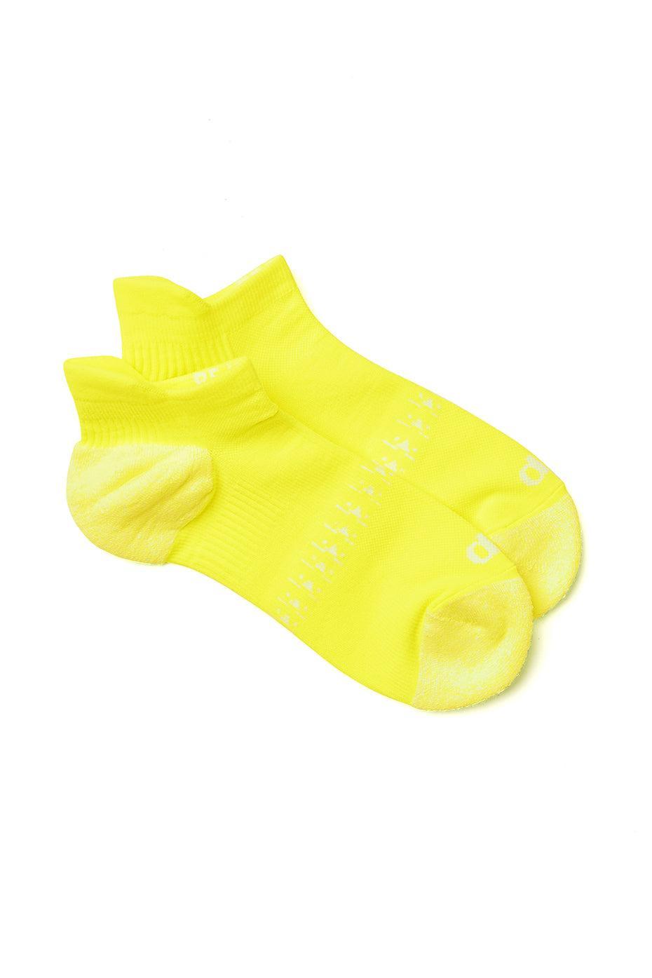 Women's Performance Chakra Tab Sock - Highlighter/White Female Product Image