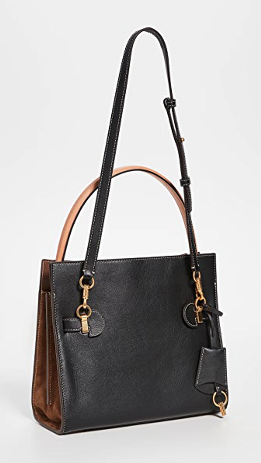 TORY BURCH Lee Radziwill Small Double Bag In Black Product Image