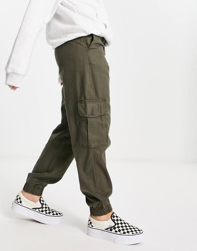 JJXX cuffed cargo pants in khaki Product Image