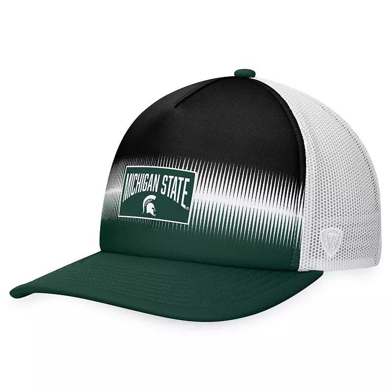 Mens Top of the World Green Michigan State Spartans Daybreak Foam Trucker Adjustable Hat - Green Product Image