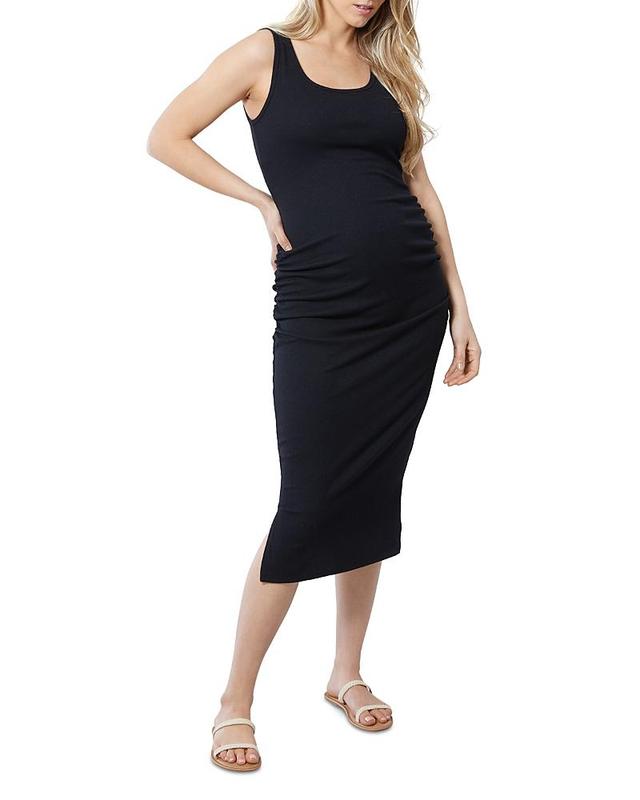 Ingrid & Isabel Rib Tank Maternity Midi Dress Product Image