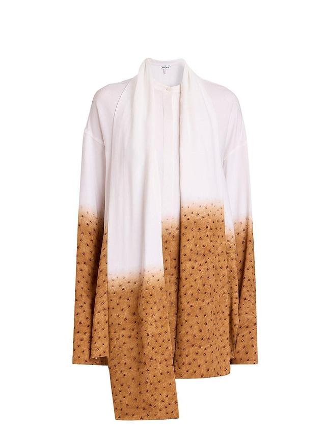 Womens Scarf Soil Print Shirt Product Image