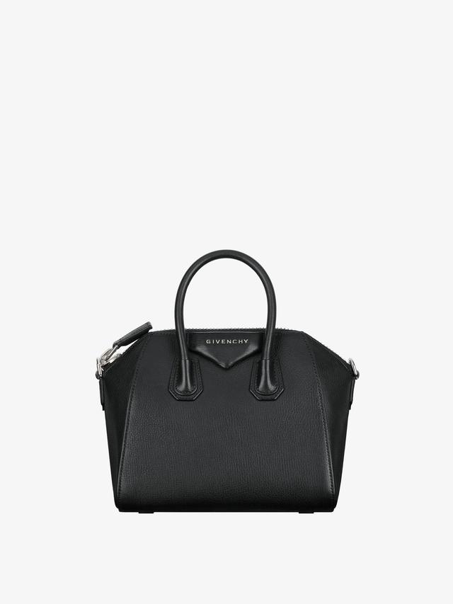 Mini Antigona bag in grained leather Product Image