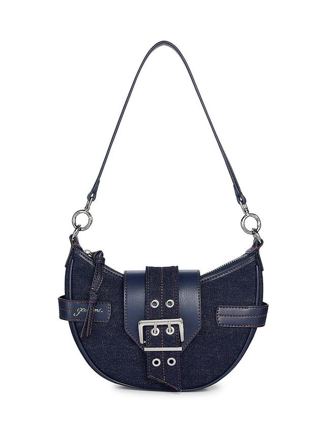 Womens Bucky Denim Crossbody Bag Product Image