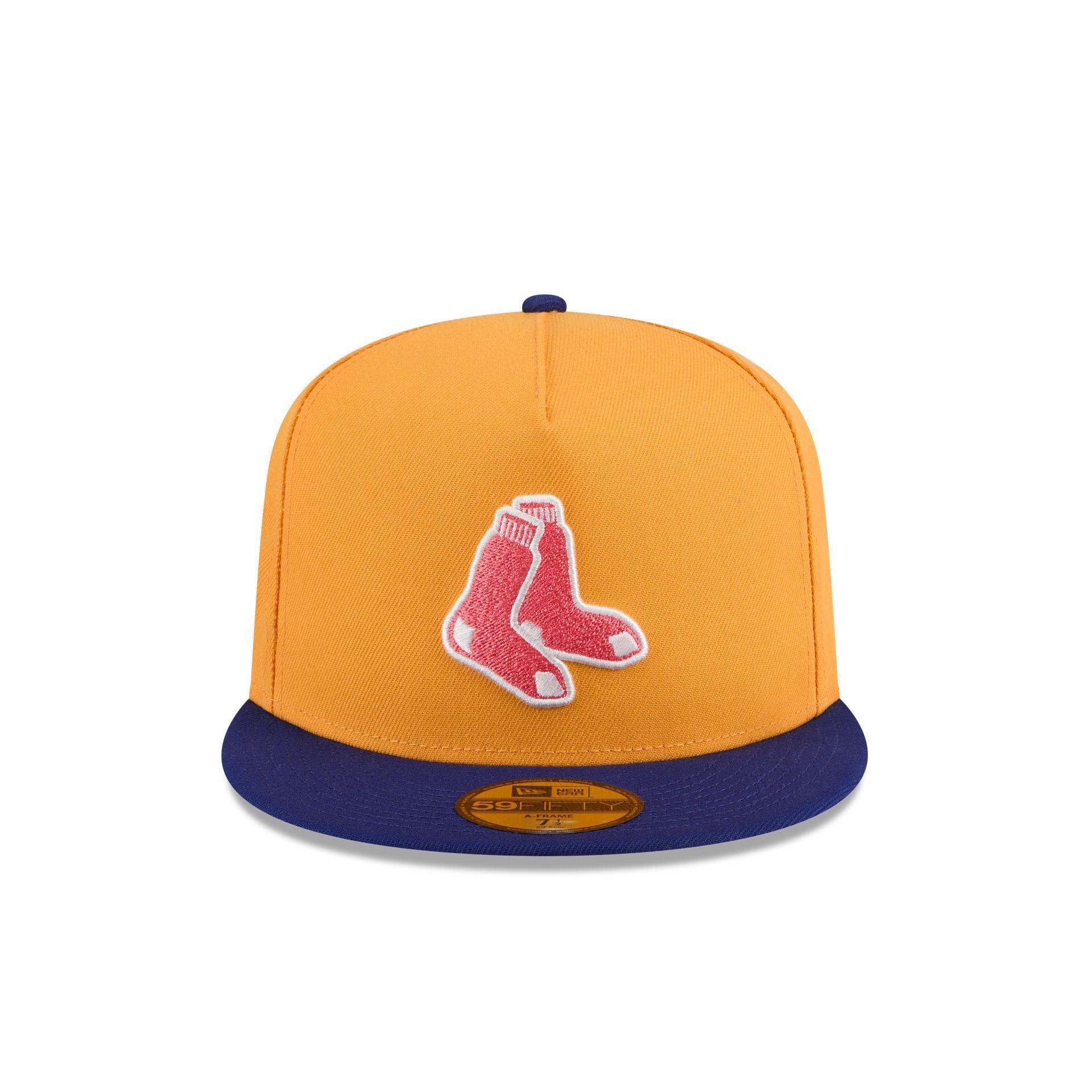 Boston Red Sox Gold 59FIFTY A-Frame Fitted Hat Male Product Image