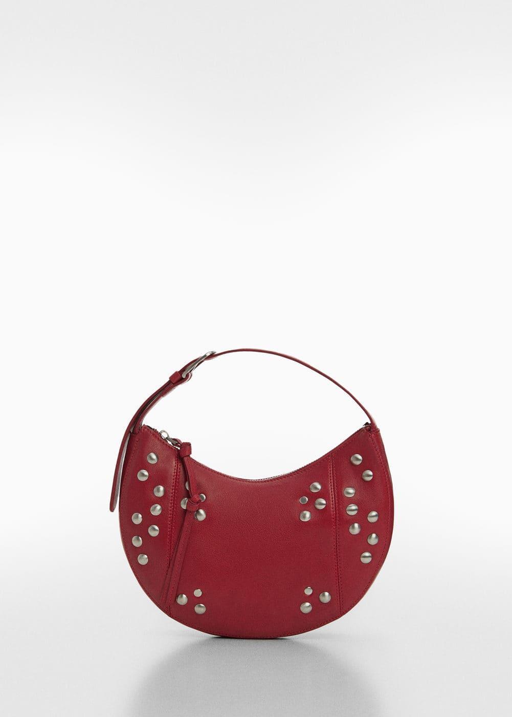 MANGO - Stud leather bag - One size - Women Product Image