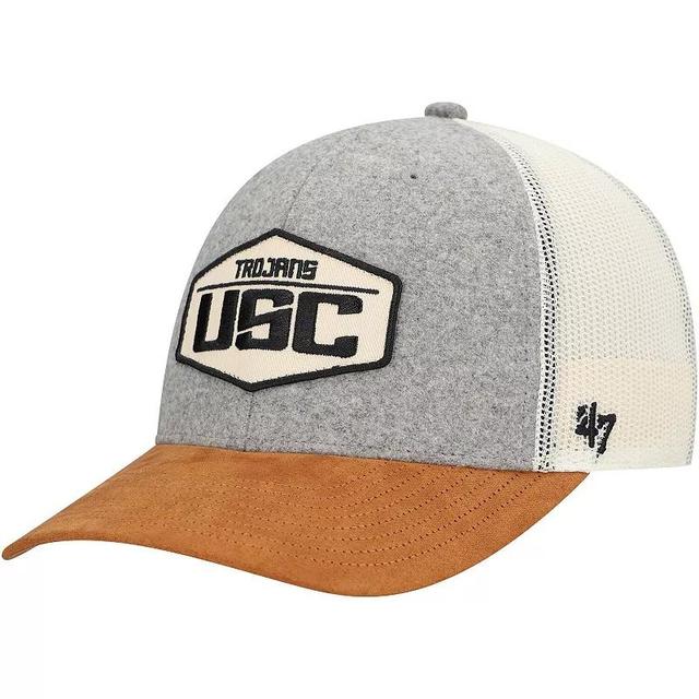 Mens 47 Heather Gray USC Trojans Drover Trucker Adjustable Hat Product Image