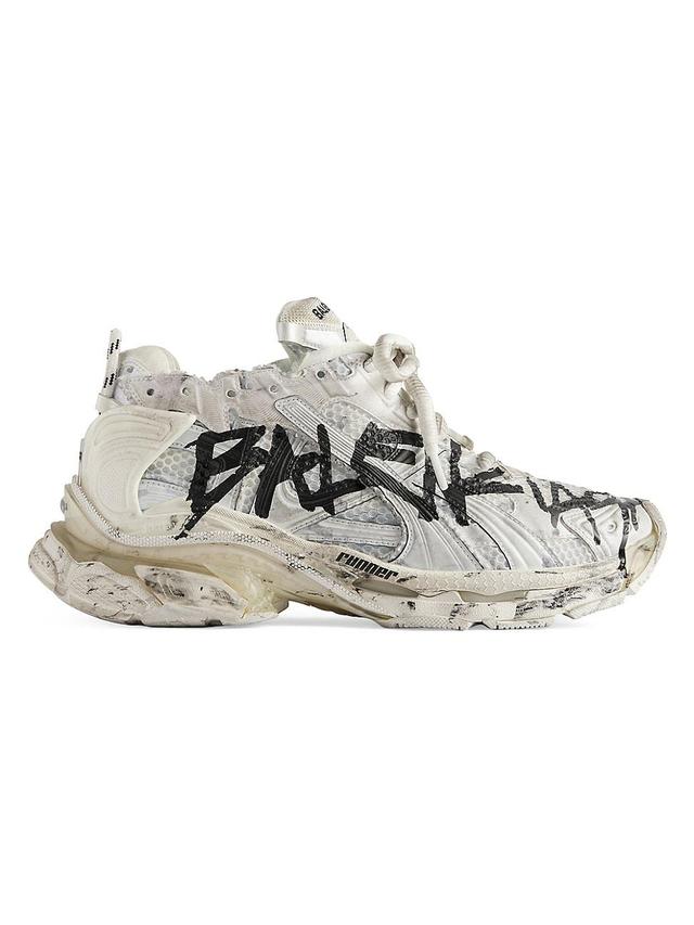 Mens Runner Graffiti Sneakers Product Image