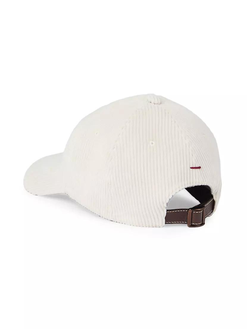 Comfort Cotton and Cashmere Corduroy Baseball Cap Product Image