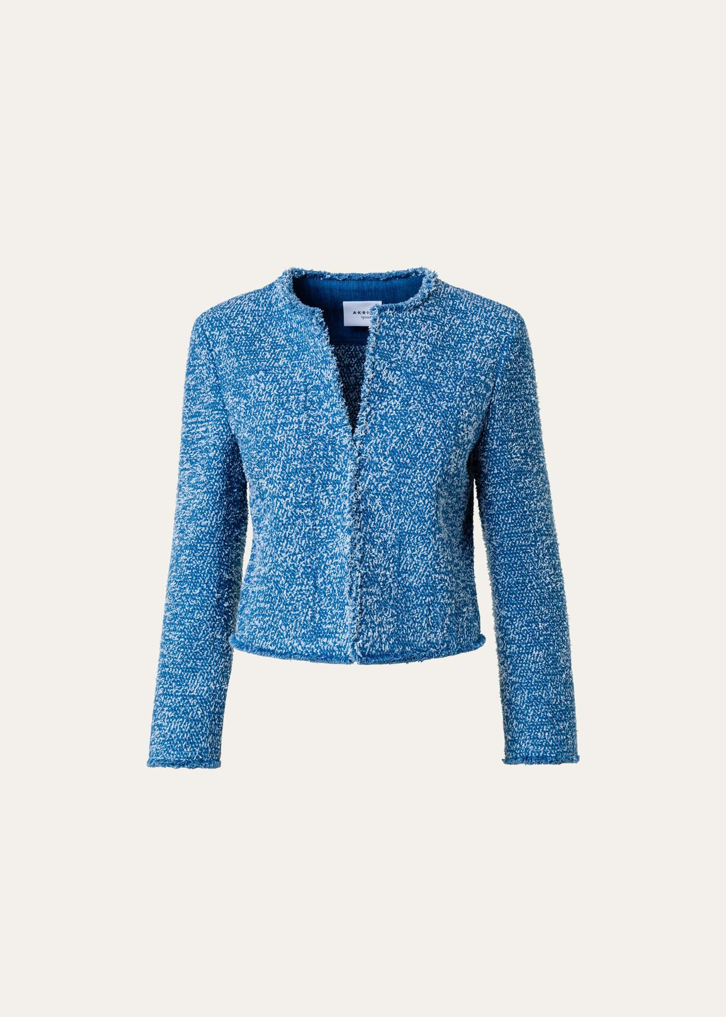 Akris punto Stretch Cotton Tweed Jacket Product Image