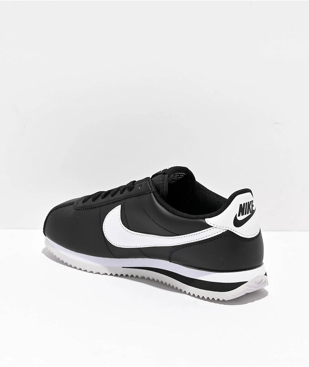 Nike Cortez Black & White Shoes Product Image