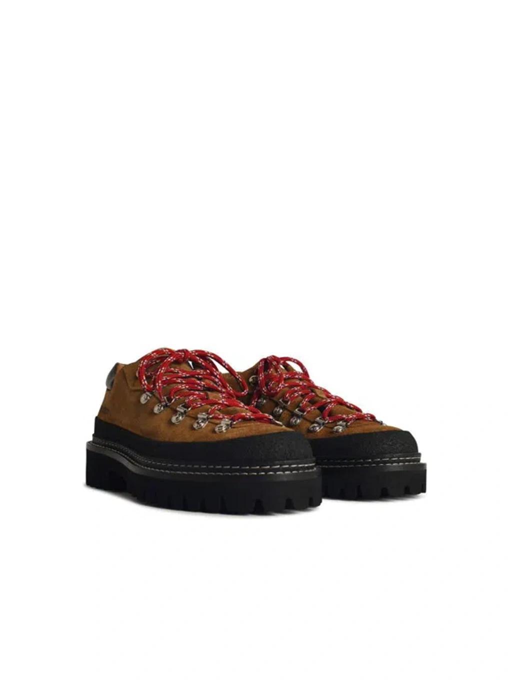 DSQUARED2 Canadian Hiking Laced Up In Brown Product Image