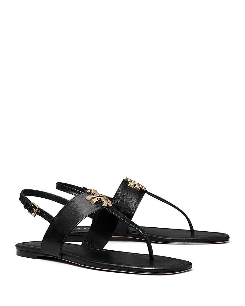 Tory Burch Womens Eleanor Thong Toe Logo Sandals Product Image