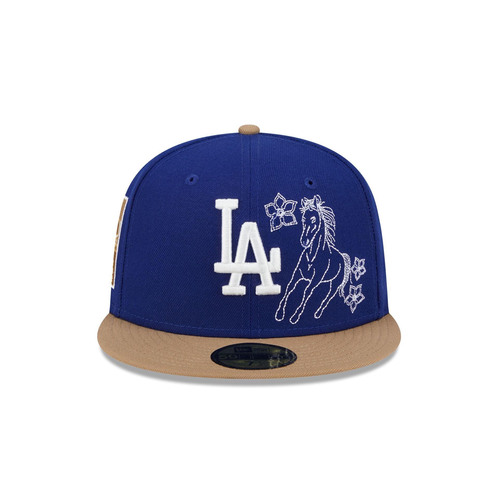 Los Angeles Dodgers Western Khaki 59FIFTY Fitted Hat Male Product Image