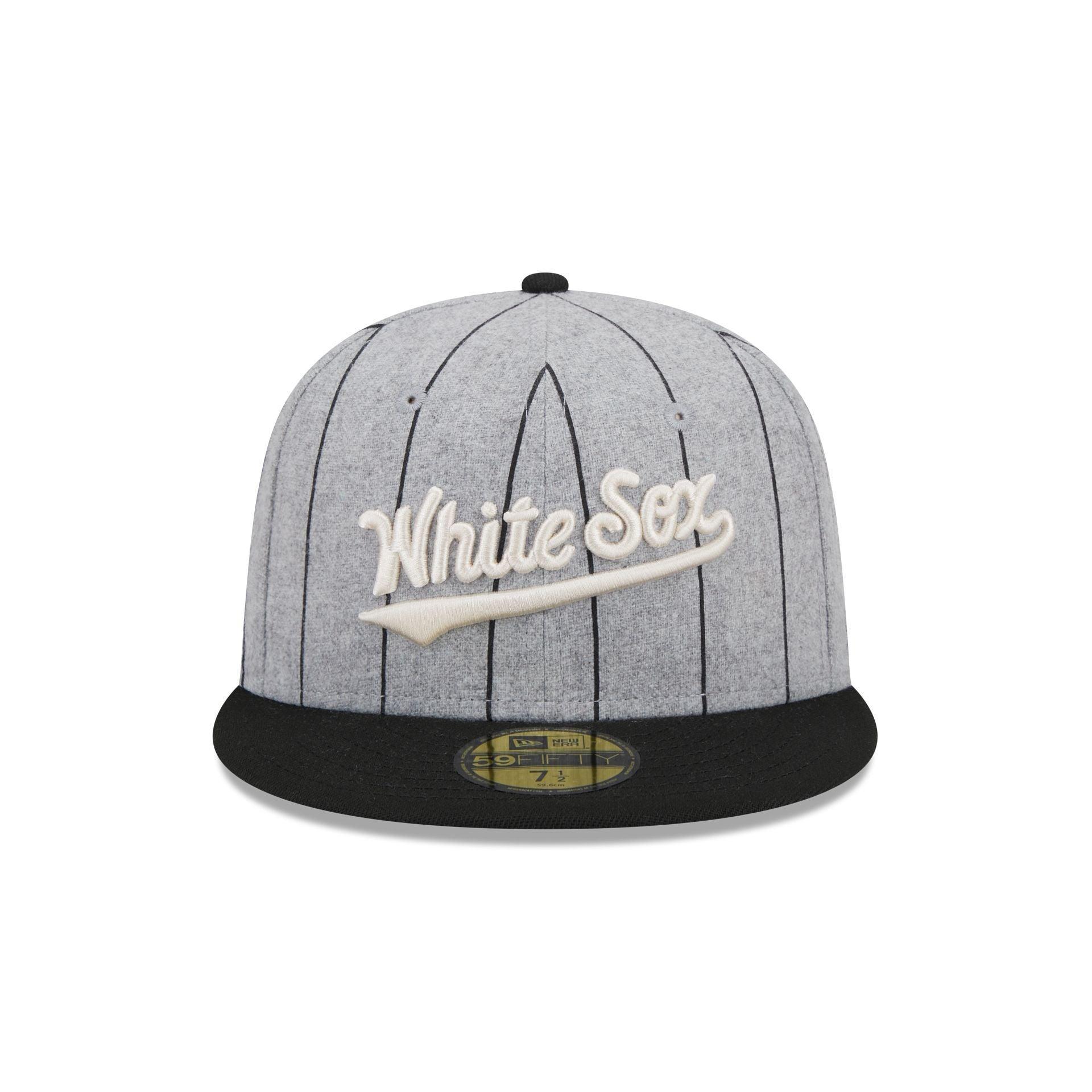 Chicago White Sox Heather Pinstripe 59FIFTY Fitted Hat Male Product Image