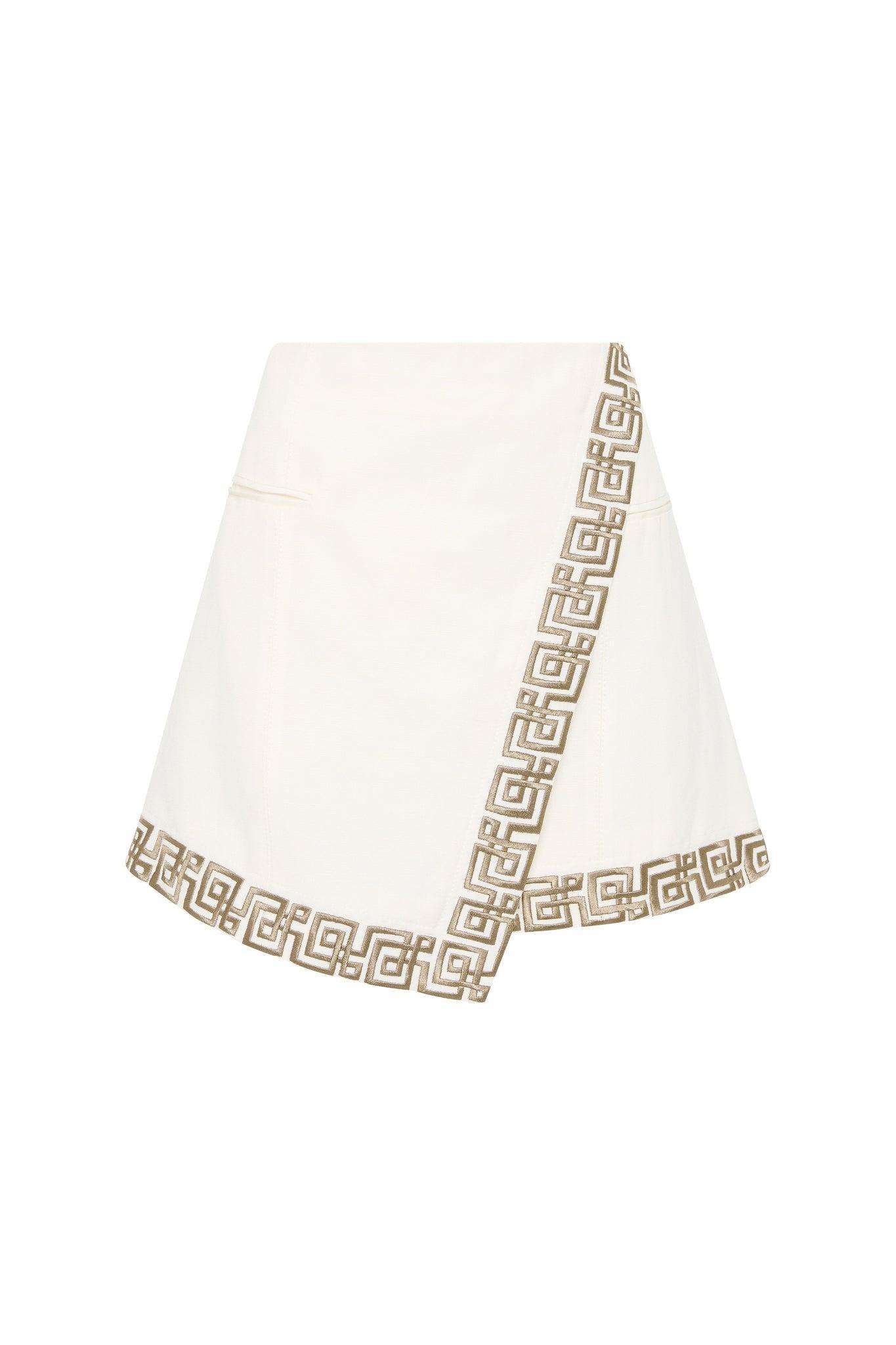 Voyager Embroidered Mini Skirt Product Image