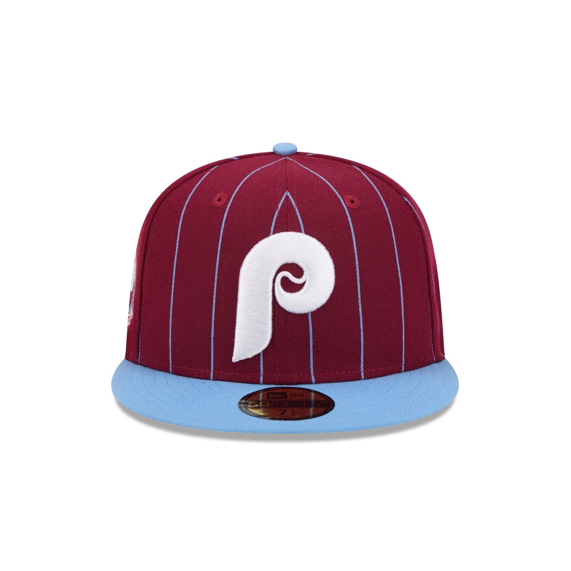 Philadelphia Phillies Throwback Pinstripe 59FIFTY Fitted Hat Male Product Image