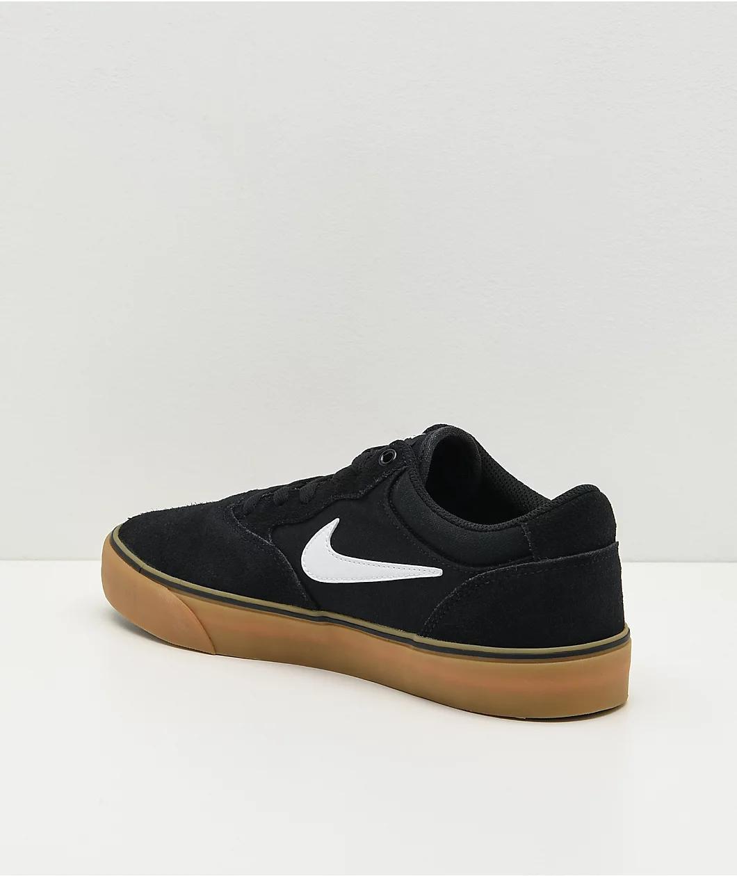 Nike SB Chron 2 Black & Gum Skate Shoes Product Image