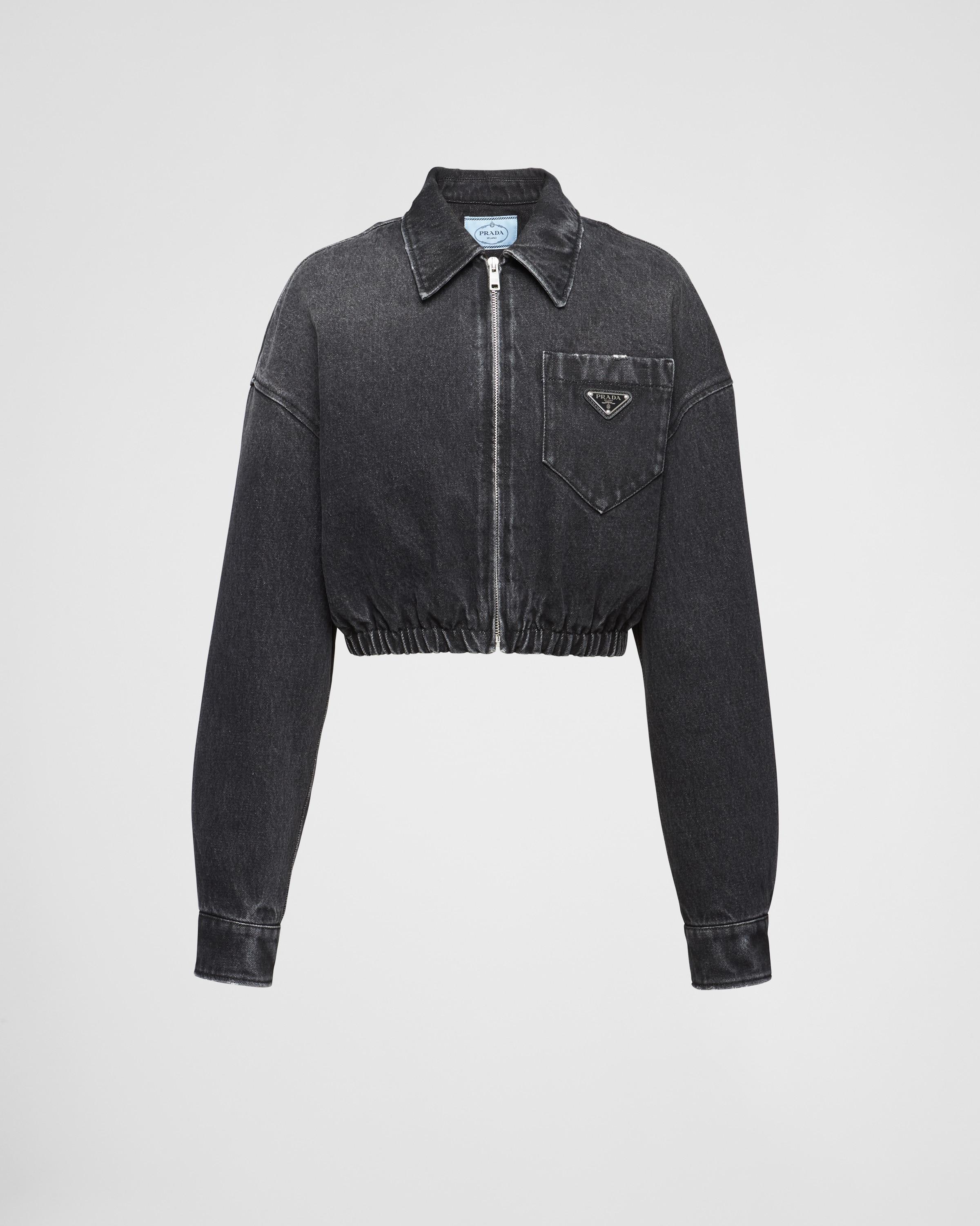 Denim blouson jacket Product Image