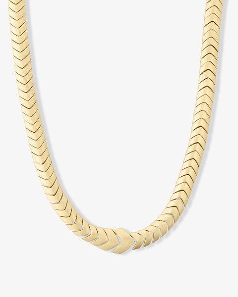 Serpent Herringbone Collar 18" - Gold Product Image