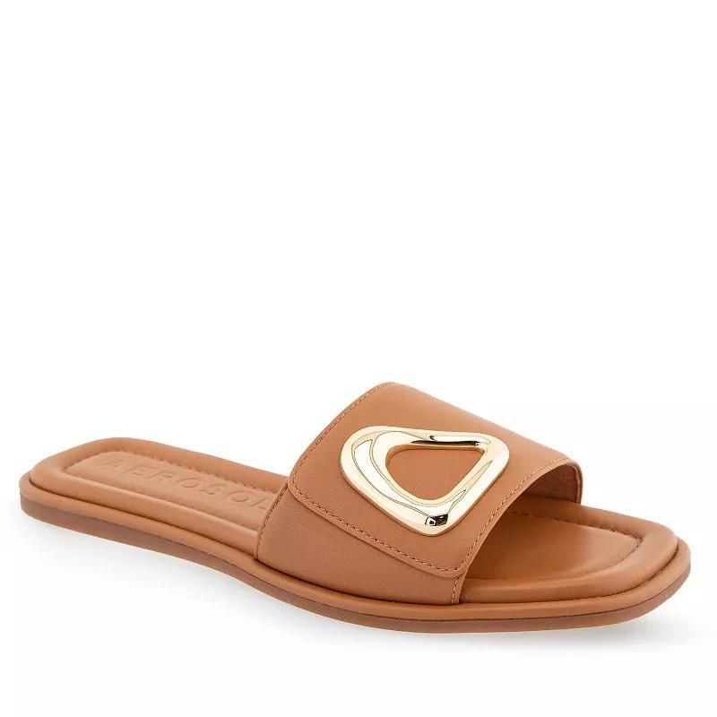 Aerosoles Blaire Womens Leather Flat Sandals Product Image