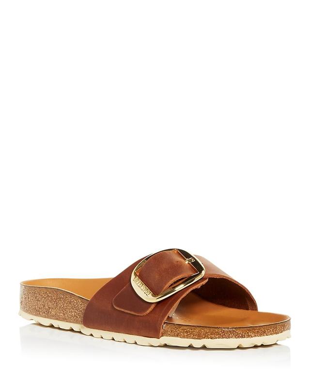 Birkenstock Madrid Big Buckle - Leather Leather) Women's Sandals Product Image