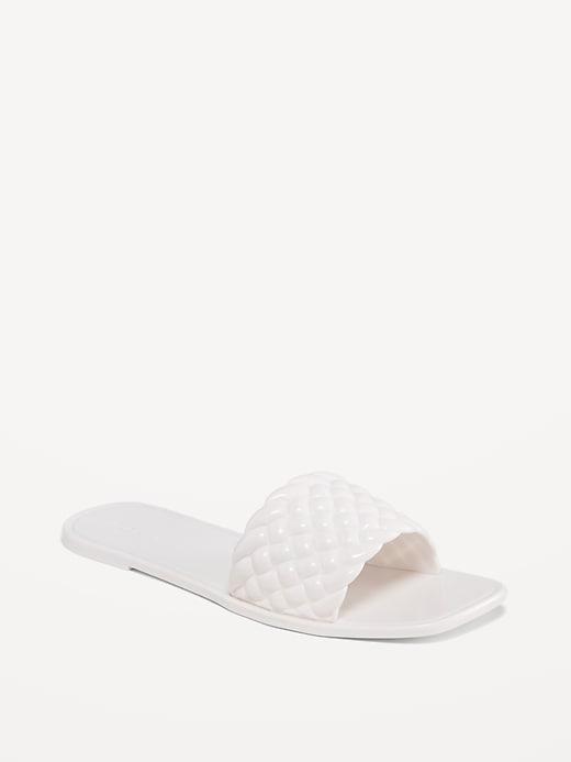 Quilted Jelly Slide Sandals product image