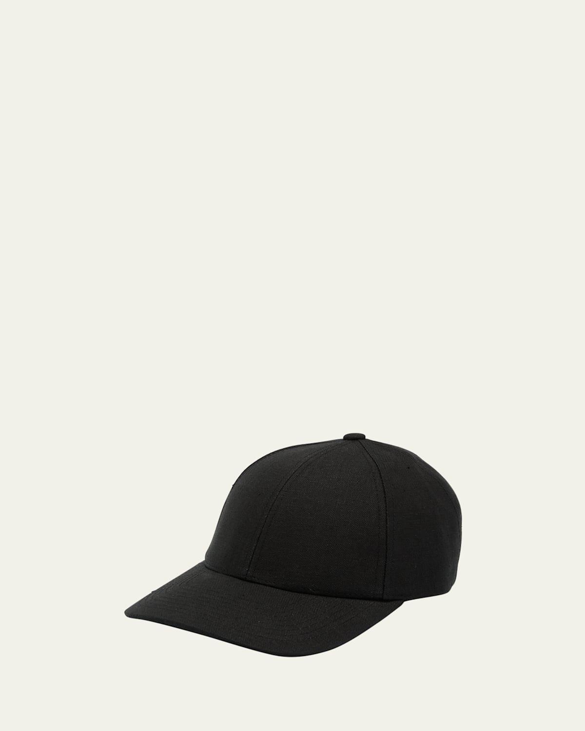 Mens Linen Baseball Cap Product Image