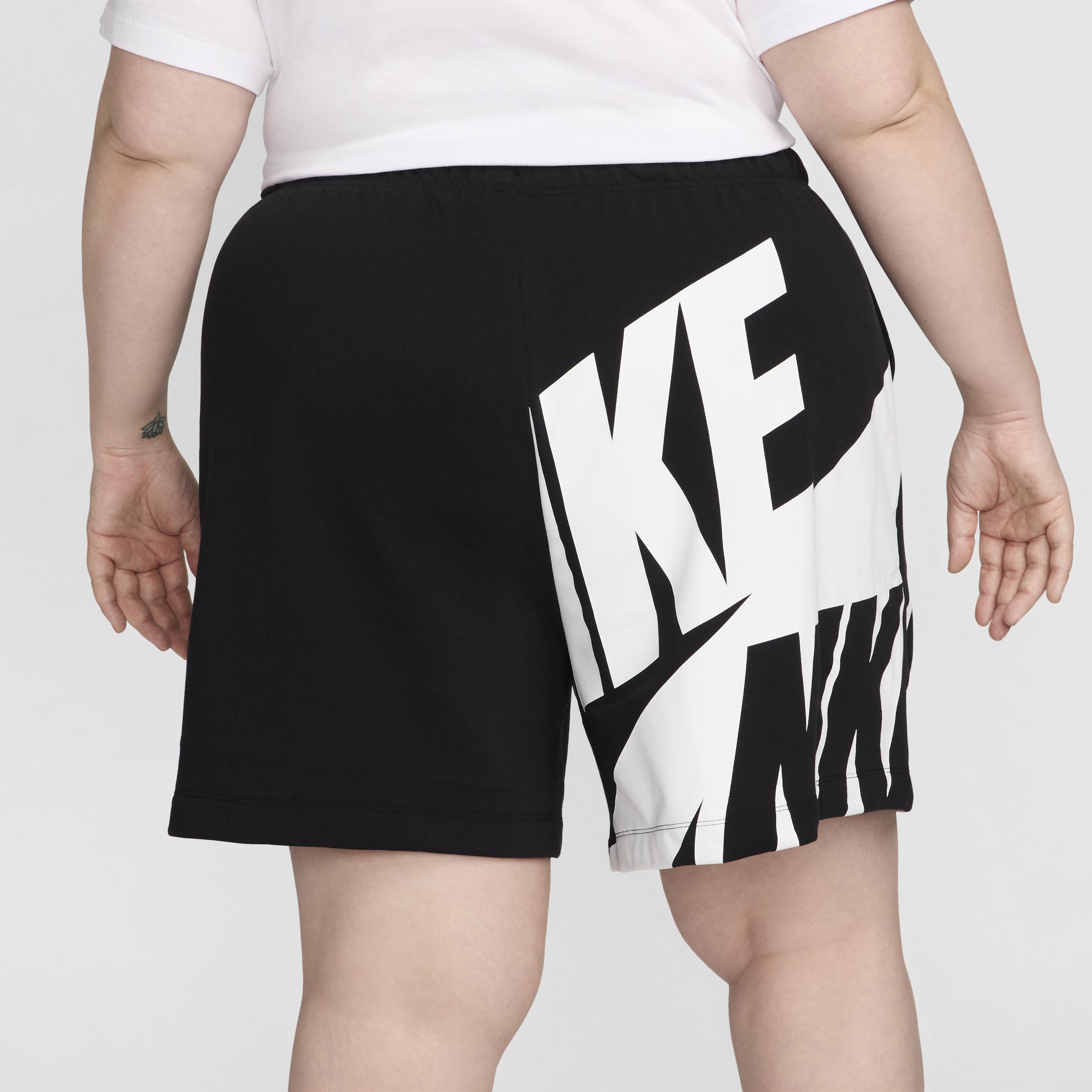 Nike Women's Air Mid-Rise 6" French Terry Shorts (Plus Size) Product Image