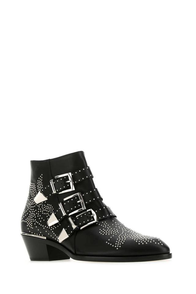 Embellished Nappa Leather Susanna Ankle Boots In 0zz Product Image