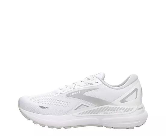 Brooks Womens Brooks Adrenaline GTS 23 - Womens Shoes White/Oyster Product Image