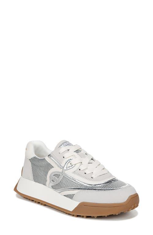 Sam Edelman Womens Luna Lace-Up Sneakers - Silver Product Image