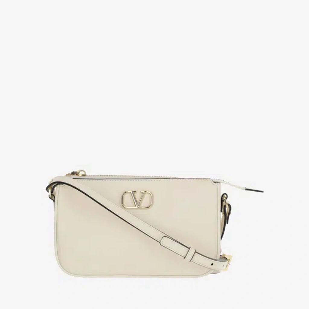 V-logo Signature Mini Shoulder Bag In White Product Image