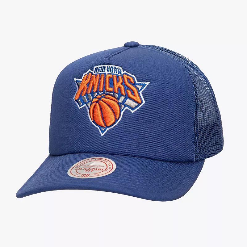 Mens Mitchell & Ness New York Knicks Core Evergreen OTC Trucker Adjustable Hat Product Image