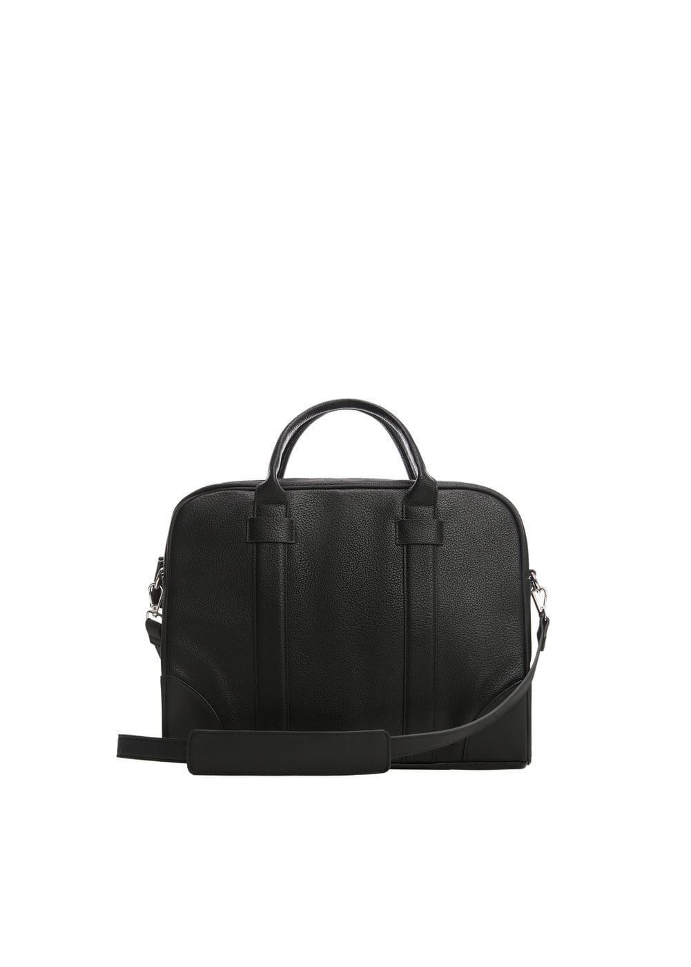 MANGO MAN - Leather-effect briefcase - One size - Men Product Image