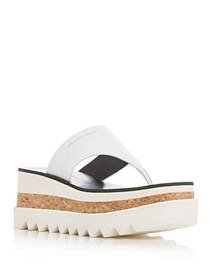 Stella McCartney Womens Sneak Elyse Platform Wedge Slide Sandals Product Image