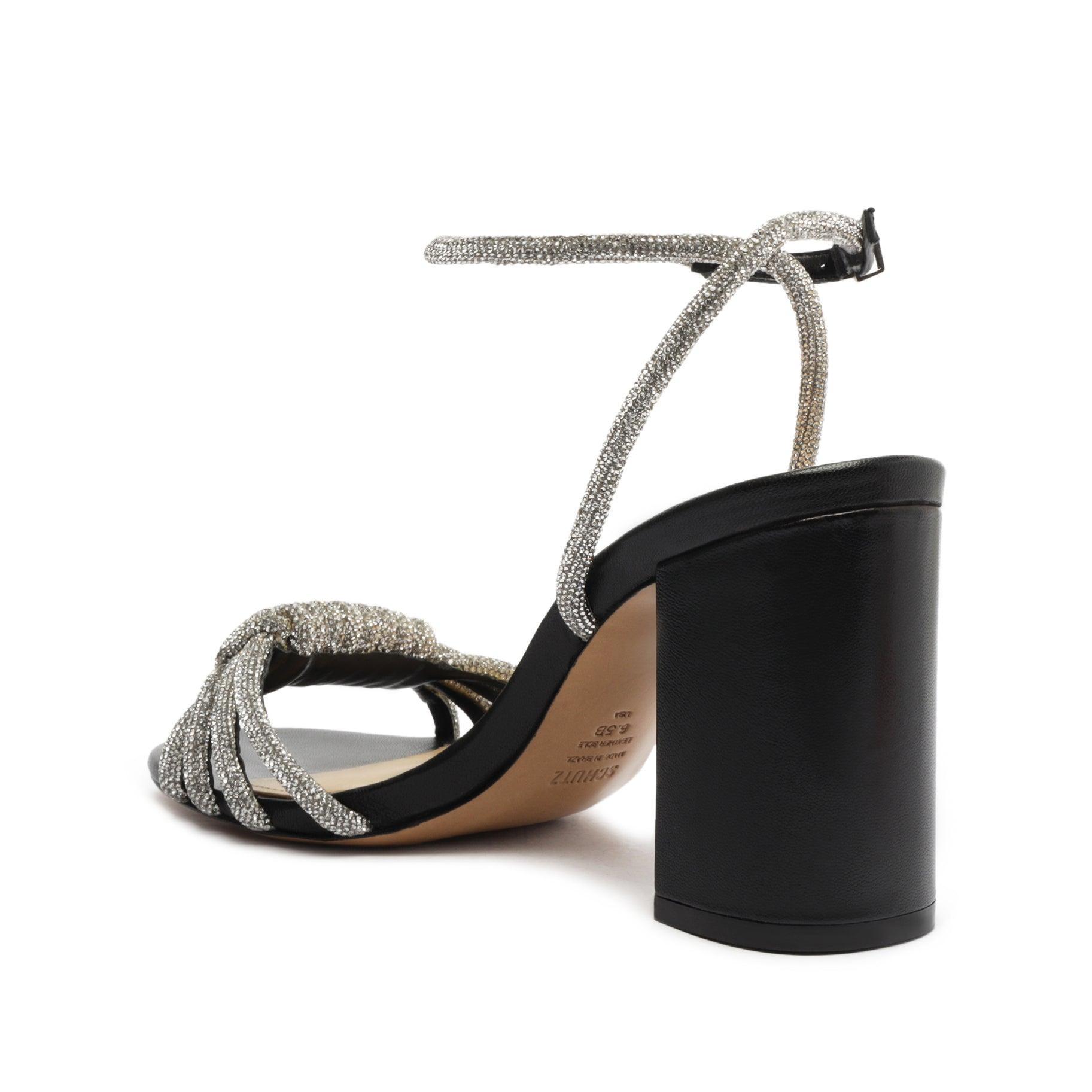 Jewell Block Leather Sandal Female Product Image