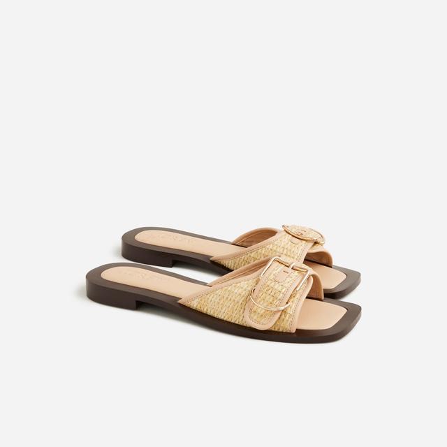 Callie sandals in faux raffia Product Image