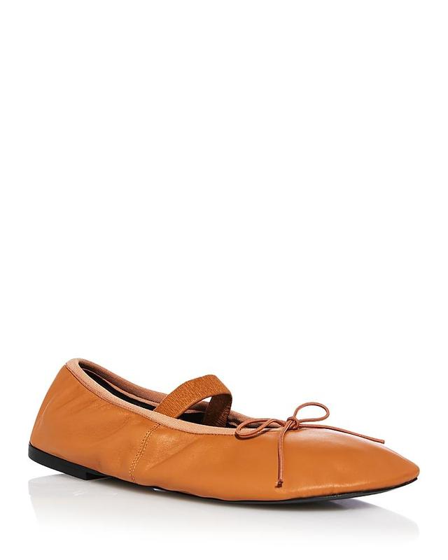 Proenza Schouler Womens Lamb Slip On Mary Jane Ballet Flats Product Image