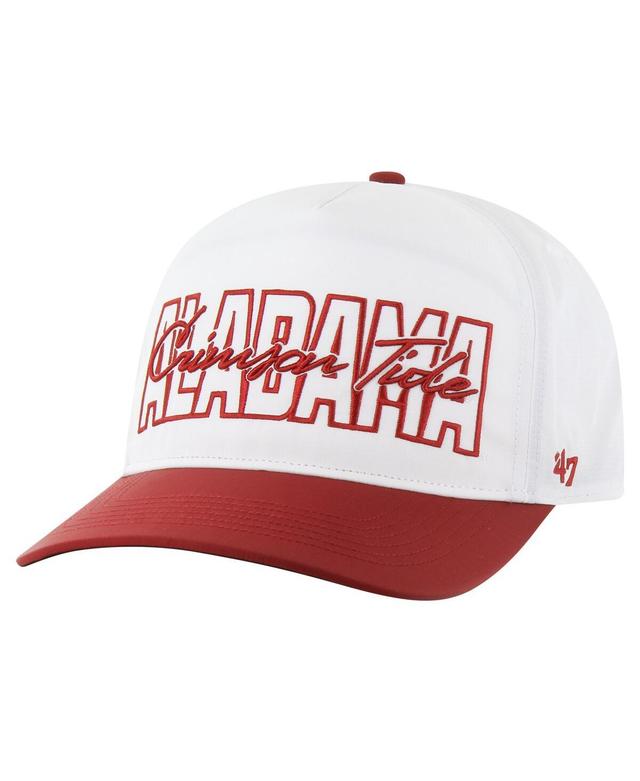 47 Brand Mens White Alabama Crimson Tide Lineman Hitch Adjustable Hat Product Image