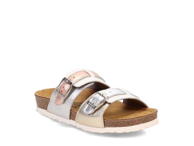 Naot Santa Cruz (Soft Silver/Radiant Gold/Soft Leather Combo) Women's Shoes Product Image