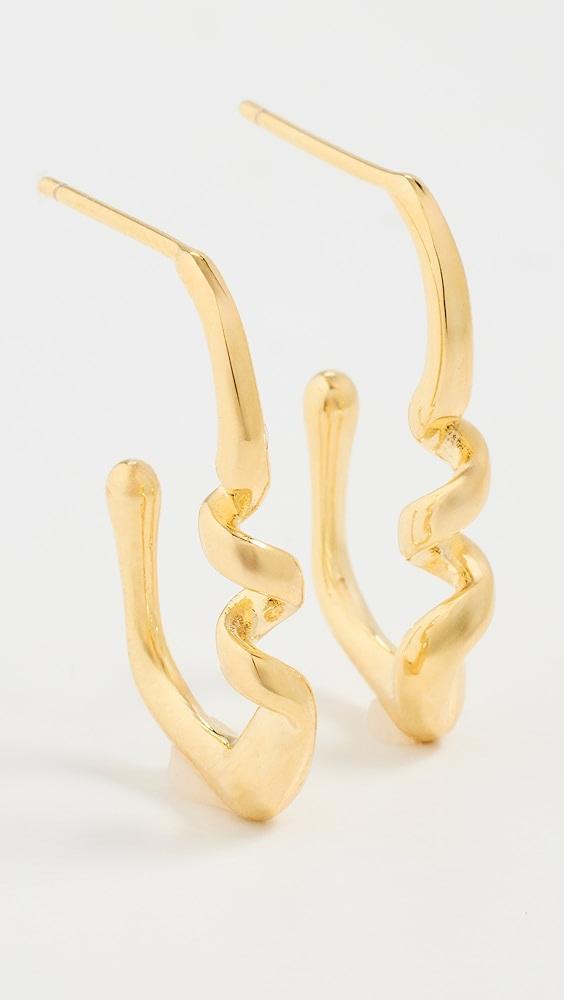 By Adina Eden Open Hoop Earrings | Shopbop Product Image