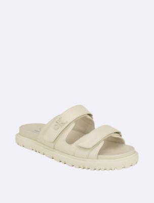 Calvin Klein Womens Womens Donnie Double Strap Sandal - Neutral - 7.5 Product Image