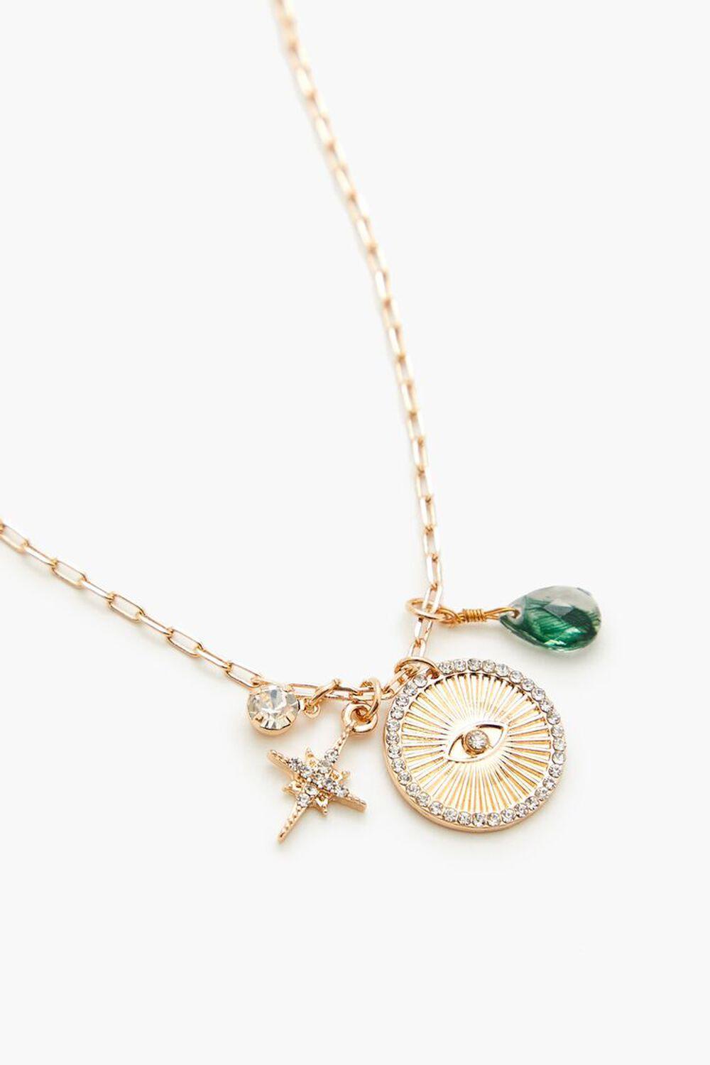 Assorted Eye Charm Necklace | Forever 21 Product Image