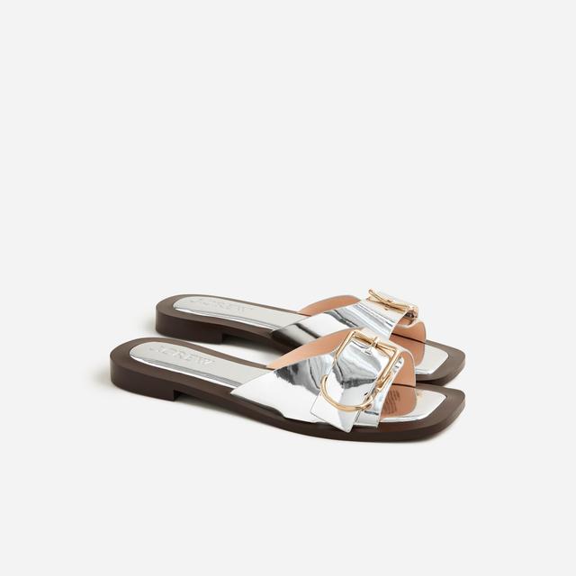 Callie sandals in metallic leather Product Image