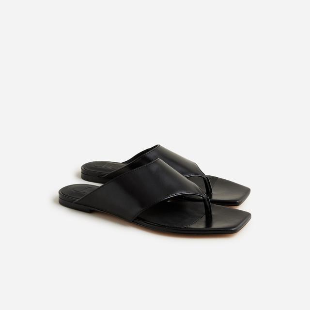 New Capri wide thong sandals in leather Product Image